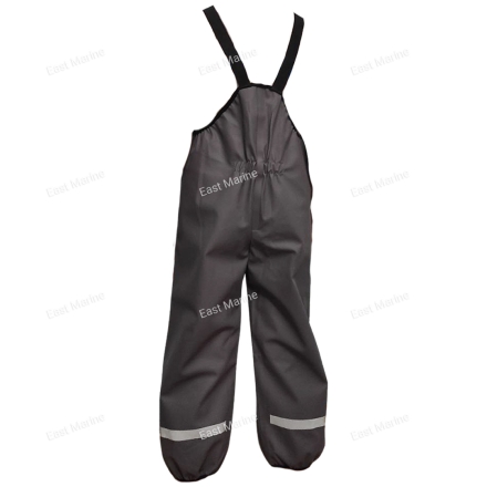 Детский полукомбинезон грязе-влагозащитный ПВХ трикотаж серый р-р 98-104