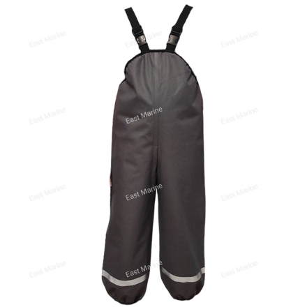 Детский полукомбинезон грязе-влагозащитный ПВХ трикотаж серый р-р 98-104