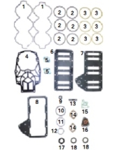 Прокладки, к-т, Mercury V6 3.0L Optimax/DFI   500-244
