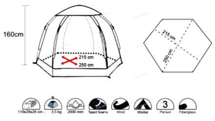 Палатка зимняя ENVISION Ice Igloo 3