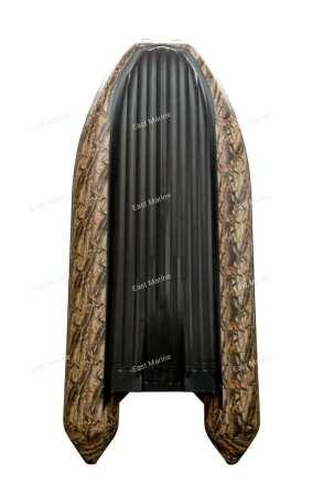 Лодка надувная моторная Хатанга Jet-390 Lux НДНД с фальшбортом серый