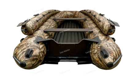 Лодка надувная моторная Хатанга Jet-390 Lux НДНД с фальшбортом серый