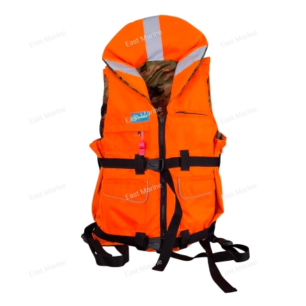 Спасательный жилет (двухсторонний оранж/камуфляж) 110 кг