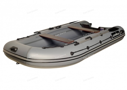 Лодка надувная моторная ADMIRAL 320C с НДНД 3,2м красный/чёрный