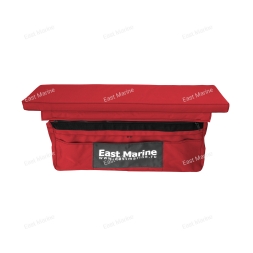 Накладка на банку мягкая с сумкой  (100см), ткань, цвет красный 