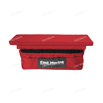 Накладка на банку мягкая с сумкой  (100см), ткань, цвет красный 