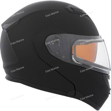 Шлем снегоходный модулярный CKX FLEX RSV SOLID EDL, черный матовый (3XL)