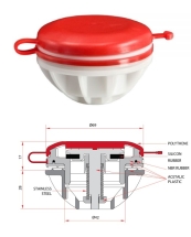 Клапан стравливающий для надувных каркасных конструкций.