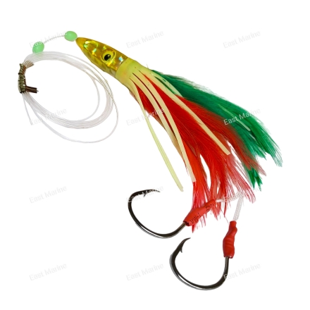 Стерлинг OF с перьями зел/жёл/красн/бел 15см головка 40гр