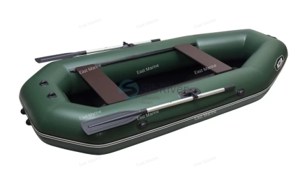 Лодка ПВХ &quot;Агул-255&quot; гребная 2-местная (зеленая)