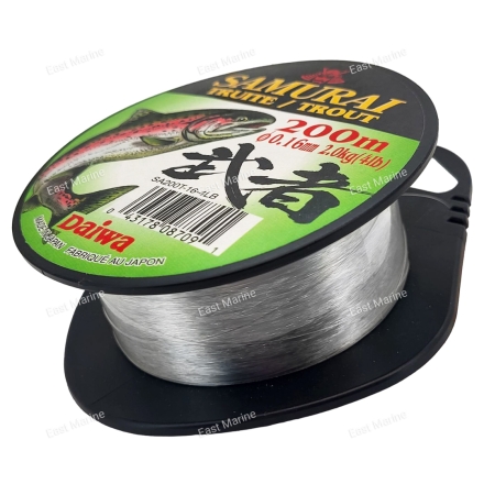 Леска монофильная DAIWA SAMURAI TROUT 0,16мм/200м/1,8кг (SA200T-16-4LB) 