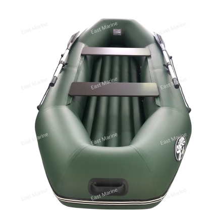 Лодка ПВХ &quot;Агул-270&quot; (надувное дно) гребная 2-местная (зеленая)