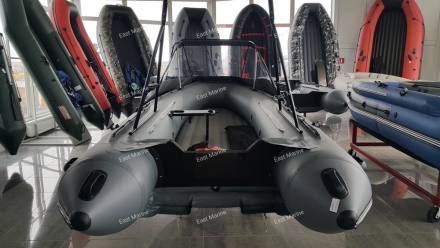 Лодка надувная моторная Хатанга Jet-425 НДНД серый