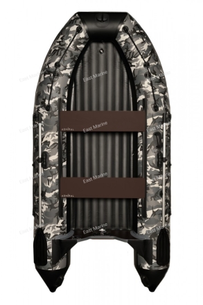 Лодка надувная моторная ADMIRAL 350 с НДНД 3,5м камуфляж/омон