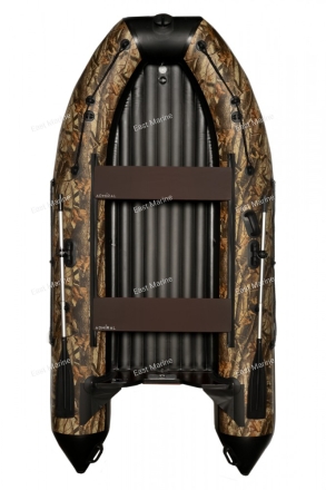 Лодка надувная моторная ADMIRAL 380 c НДНД 3,8м камуфляж/лес