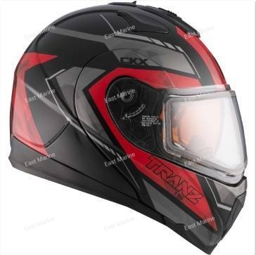 Шлем снегоходный модулярный CKX TRANZ 1.5 RSV MARTZ DL, красный