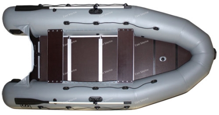 Лодка надувная Фрегат 370 Pro серая л/п