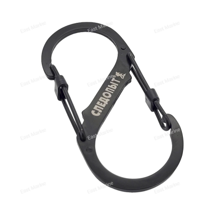 Карабин &quot;СЛЕДОПЫТ&quot;, 9 см, двойной,сталь PF-SH-16