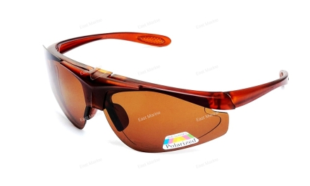 Очки поляризационные PREMIER PR-OP-112-B в чехле, коричневый