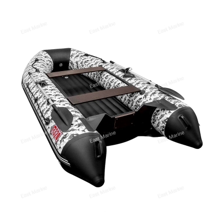 Лодка надувная моторная Алтай A340 НДНД принт рыбы 3,4м
