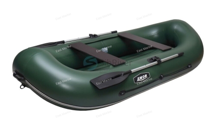 Лодка надувная гребная Джой-280НД надувное дно зелёный