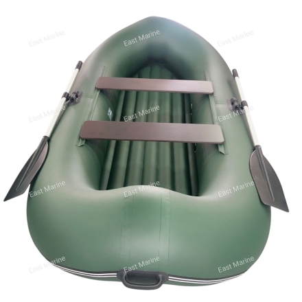 Лодка надувная гребная Джой-280НД надувное дно зелёный