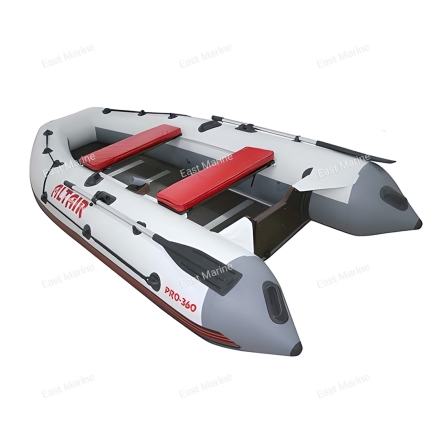 Лодка надувная моторная ALTAIR PRO 360 серый