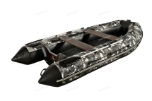 Лодка надувная моторная ADMIRAL 450 с пайолом 4,5м камуфляж/омон
