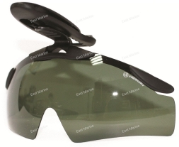 Очки поляризационные с клипсой на козырёк FW 010013-G15 серо-зелёный, жёсткий чехол