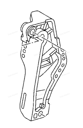Струбцина подвески, правая Yamaha 6C5-43112-01-8D	