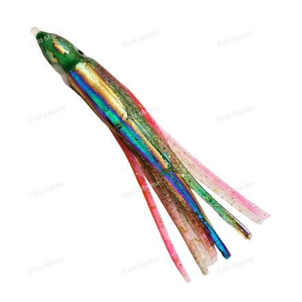 Октопус OF 8,5см уп.5шт зеленый-розовый/лазерный рисунок