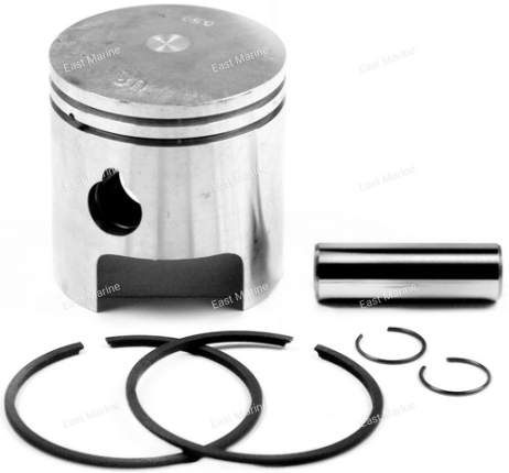 Поршень с кольцами,  к-т, 0,5мм, Тохатсу 9,9D/15D   351-00004-K