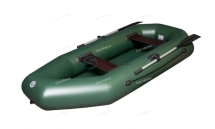 Лодка надувная гребная Skiff-240 зелёный