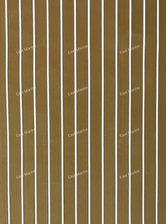 Палубное покрытие Eva-Teak коричнево-белый (лист) 1200*2400