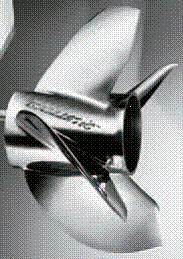 Винт Michigan Ballistic XL для Меркури 40-140, 13-1/2x22, трехлопастной, правого вращения.