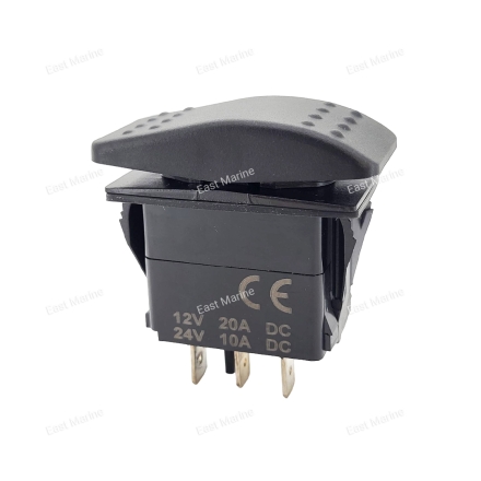 Включатель (On)-Off-(On), SPDT, 12V, 20A  SF50701-7-A1