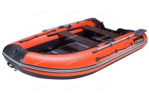 Лодка надувная моторная ADMIRAL 330CF с НДНД 3,3м красный/чёрный