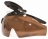 Очки поляризационные с клипсой на козырёк FW 010013-B15 коричневый, жёсткий чехол