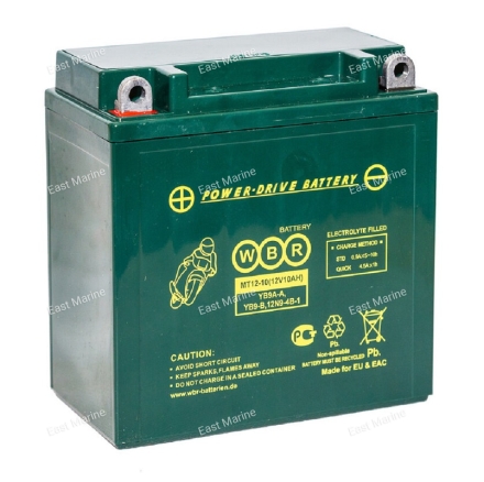 Аккумулятор WBR 135*75*139 MT12-10 (полярность прямая)