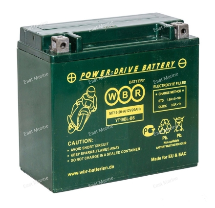 Аккумулятор WBR 175*87*155 MT12-20A (полярность прямая)