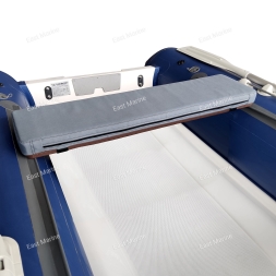 Накладка на банку мягкая (100см) ткань, цвет серый 