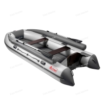 Лодка надувная моторная Алтай 380FJET НДНД белый/серый 3,8м с фальшбортом