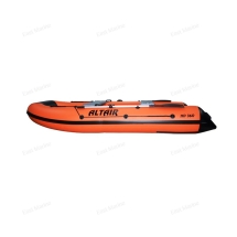 Лодка надувная моторная ALTAIR HDS420FB фальшборт с НДНД ораньжевый/серый