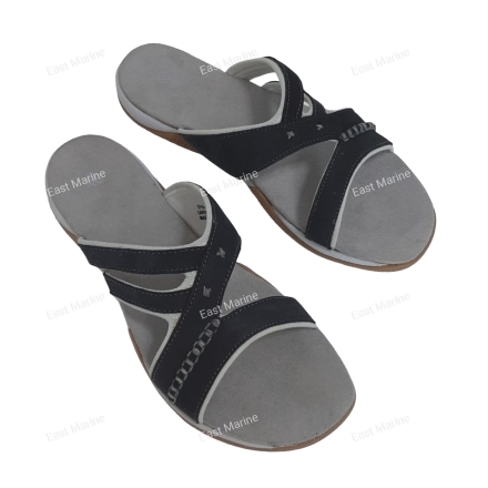 Шлепки женские шоколад/черный  9463258