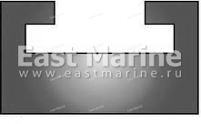 Склиз для Yamaha белый, длина 1327 мм (04-189-09, 21-102-55)