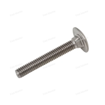 Болт мебельный с полукруглой головкой и квадратным подголовником нержавеющий DIN603 6Х40 A4