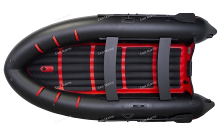 Лодка надувная моторная BADGER AIR LINE ARL360-BLACK/RED с НДНД 3,6м