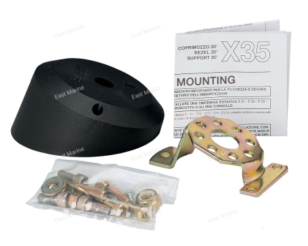 Установочный комплект  Х35, угловой черный