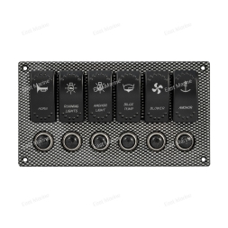 Панель, 6 переключателей 12V, 24V SF50720-6