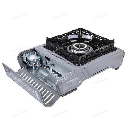 Плита газовая NISUS в кейсе, горелка латунная, ветрозащита (N-MS-2900HCBW)